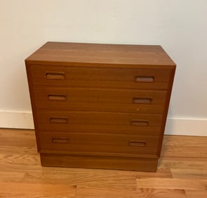 Poul Hundevad Danish Modern Teak Four-Drawer Dresser, 1960’s