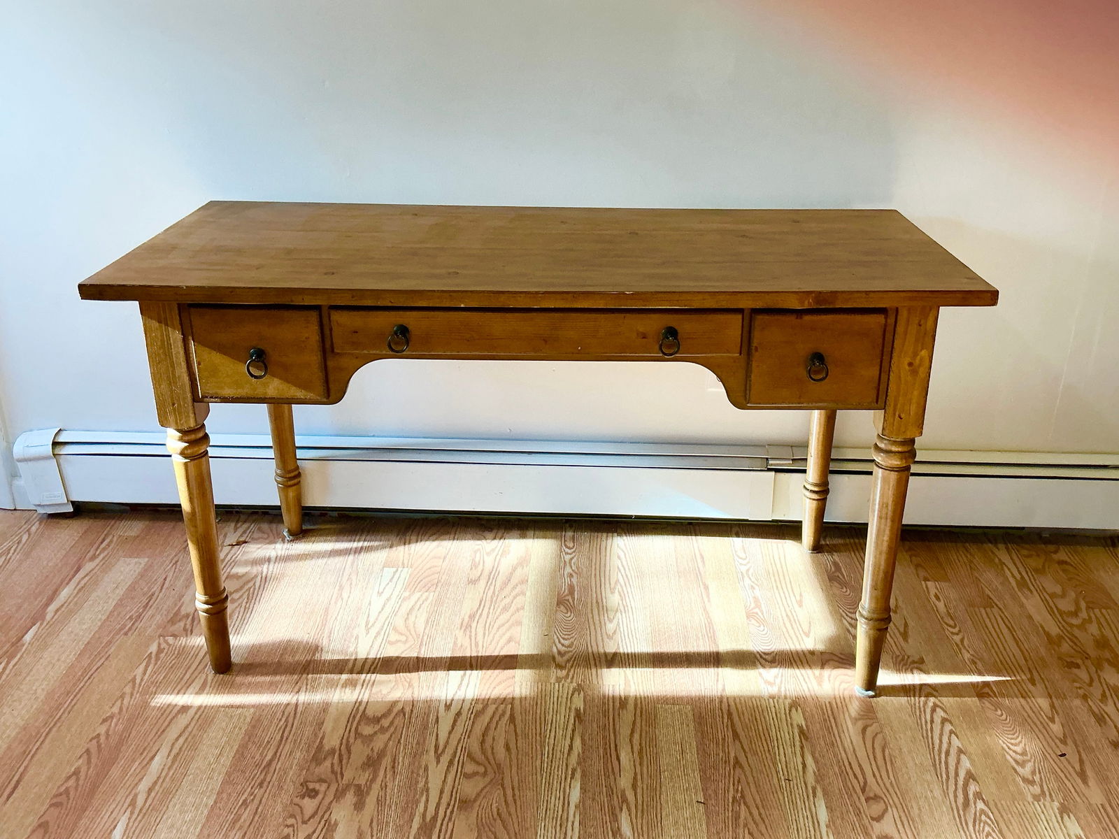 Solid Wood Pottery Barn Desk (1 of 5)