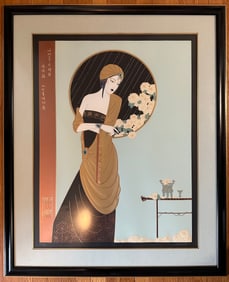 Lillian Shao “Chrysanthemum Song” Hand Embellished Mixed Media AP 2/60