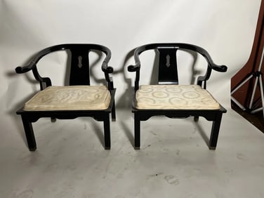 Vintage 1960's James Mont Style Ming Chairs