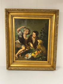 Children Eating A Pie, Oil on canvas by Bartolome Esteban Murillo