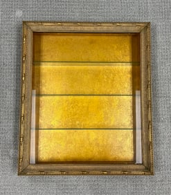 Wall Mounted Mirrored Back Display Cabinet