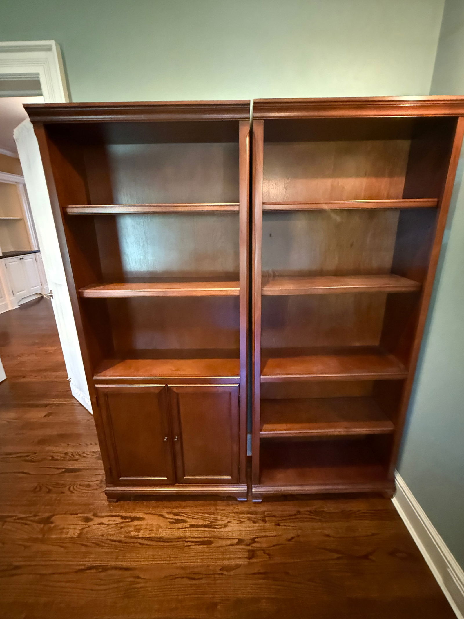 Solid Wood Library Bookshelfs (1 of 5)