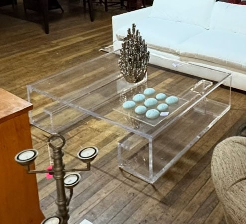 Square Lucite Coffee Table (1 of 1)