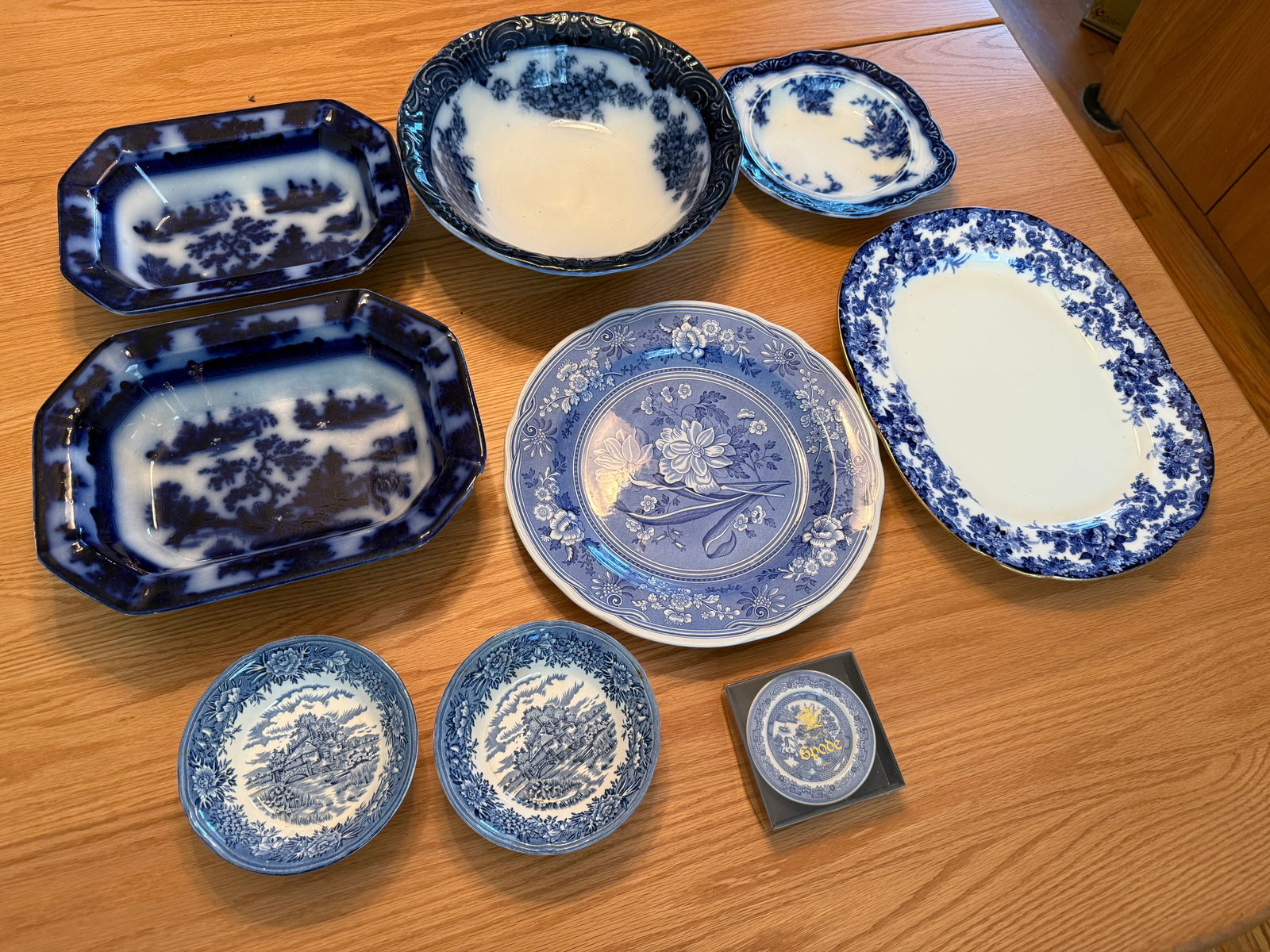Collection of Blue and White China: Salem Chine Co. And Spode - Made in EnglandServing Platters, Bowls and dishes - if you love blue and white china - this is a great buy