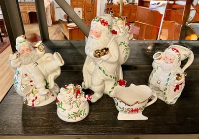 Lenox Porcelain Holiday Santa Collection - Set of 5 (1 of 18)