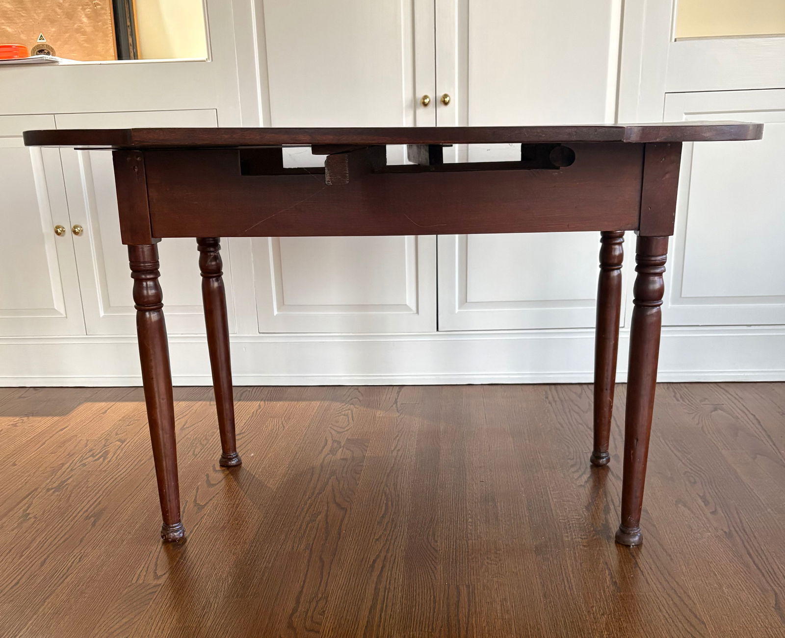 Drop Leaf Wood Table - 3
