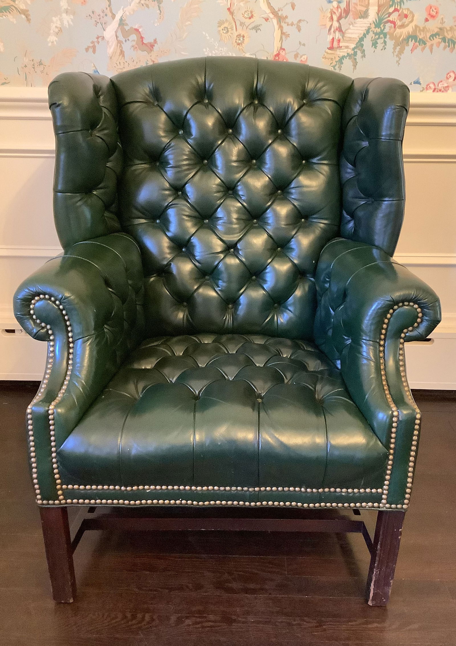 Chesterfield Style Tufted Wingback Armchair (1 of 8)