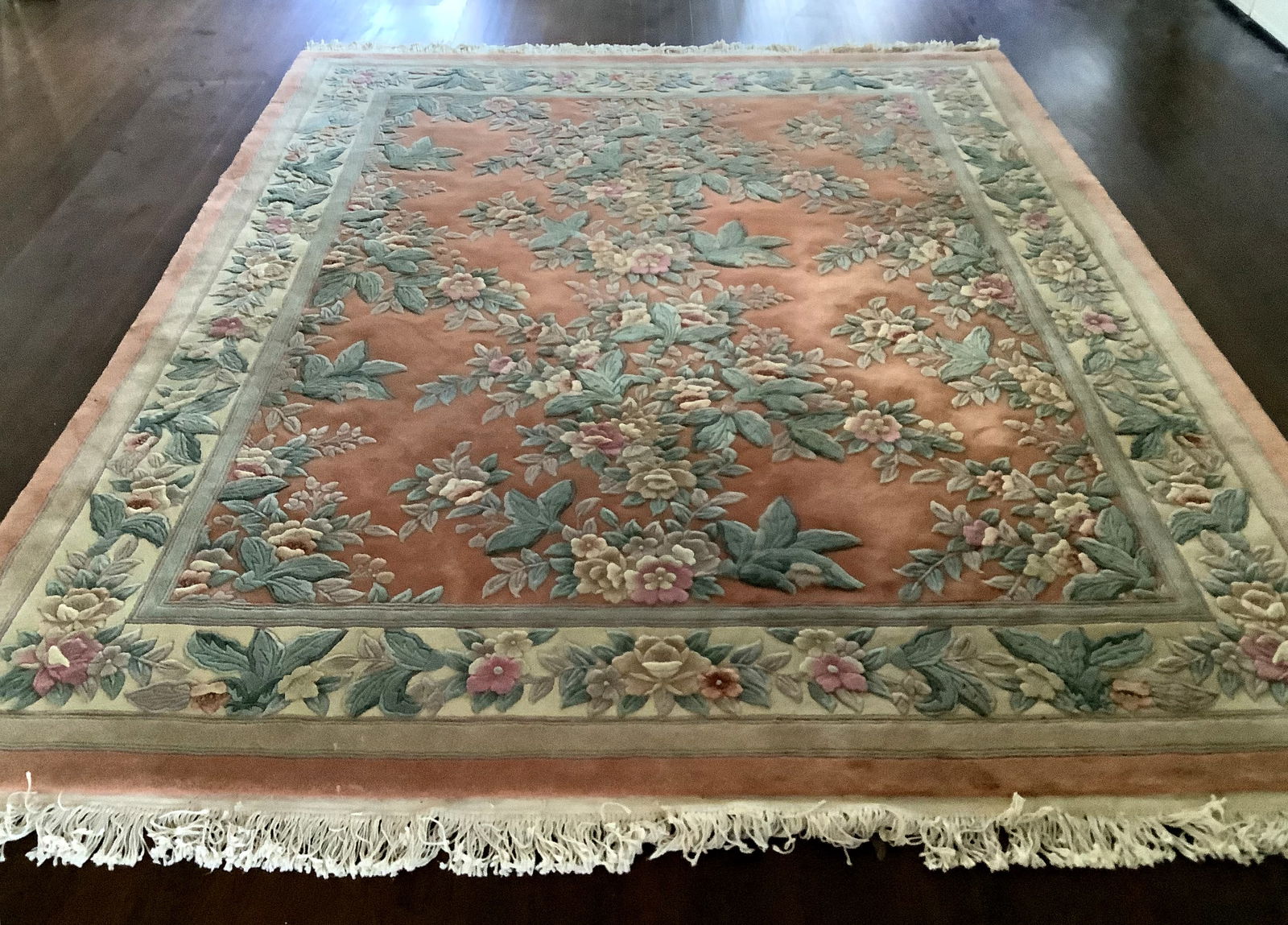 Chinese Art Deco Peking Area Rug: Wool and hand knotted in China. 8x10