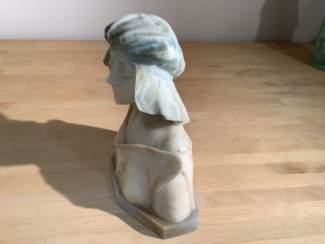 Victorian Alabaster Bust - 5