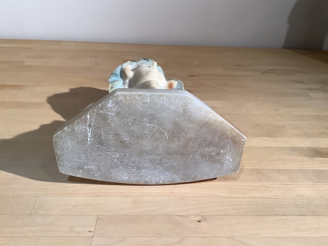 Victorian Alabaster Bust - 6