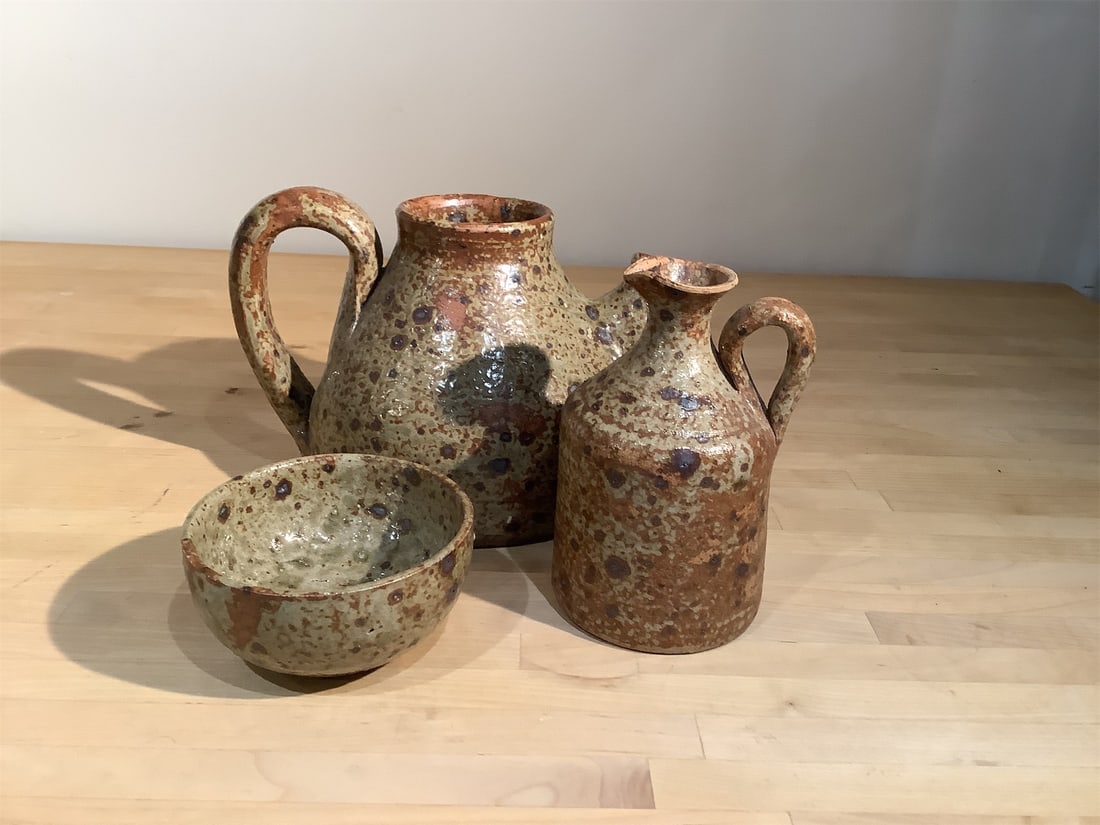 Vintage Handmade Stoneware Pottery (1 of 9)