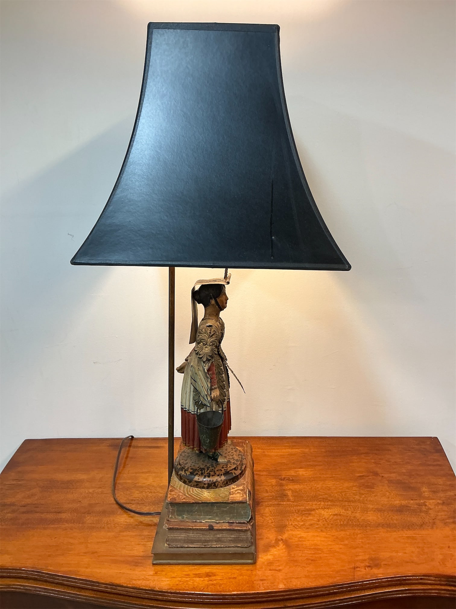 Regency Tole Figural Table Lamp - 5