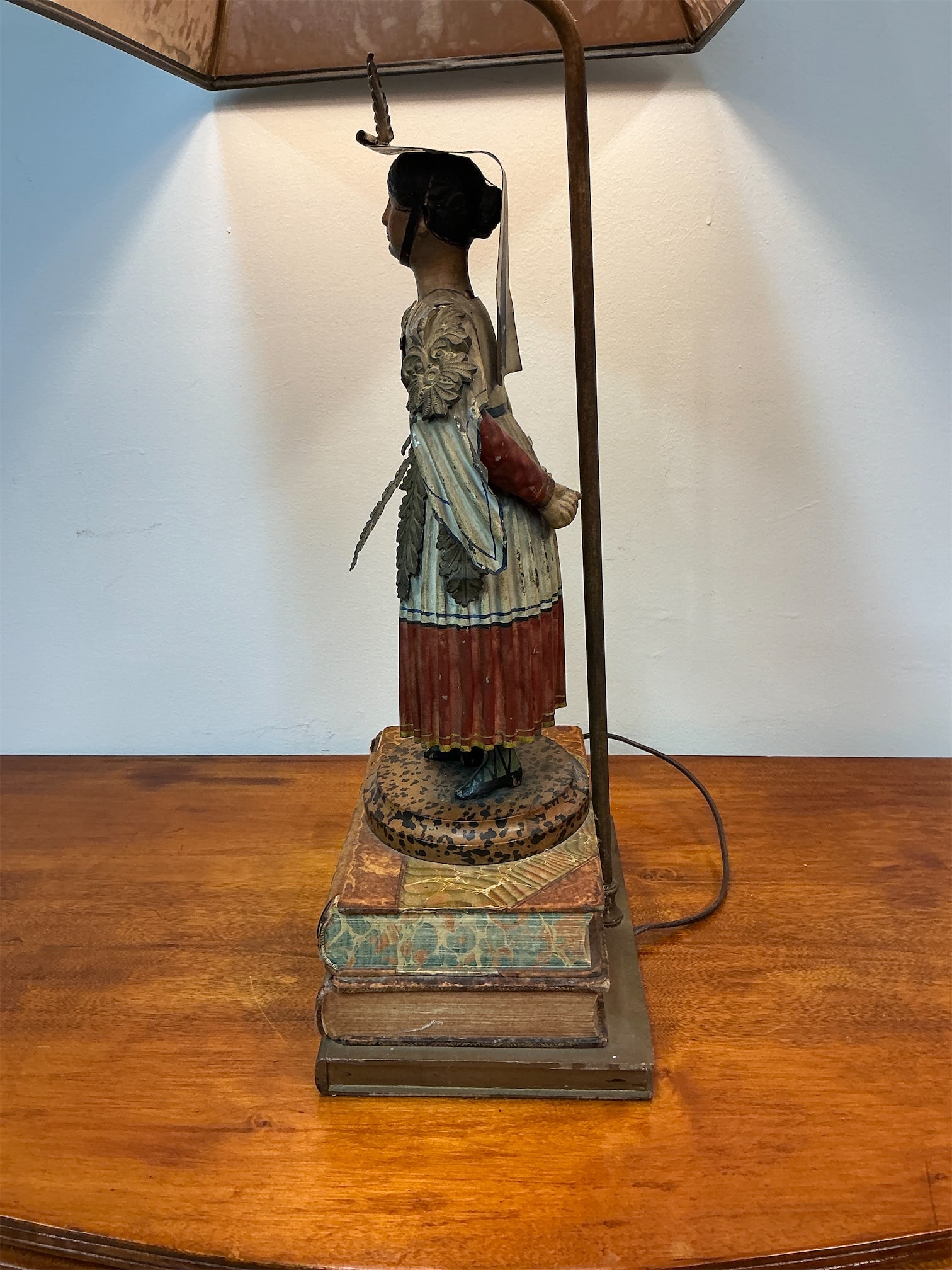 Regency Tole Figural Table Lamp - 7