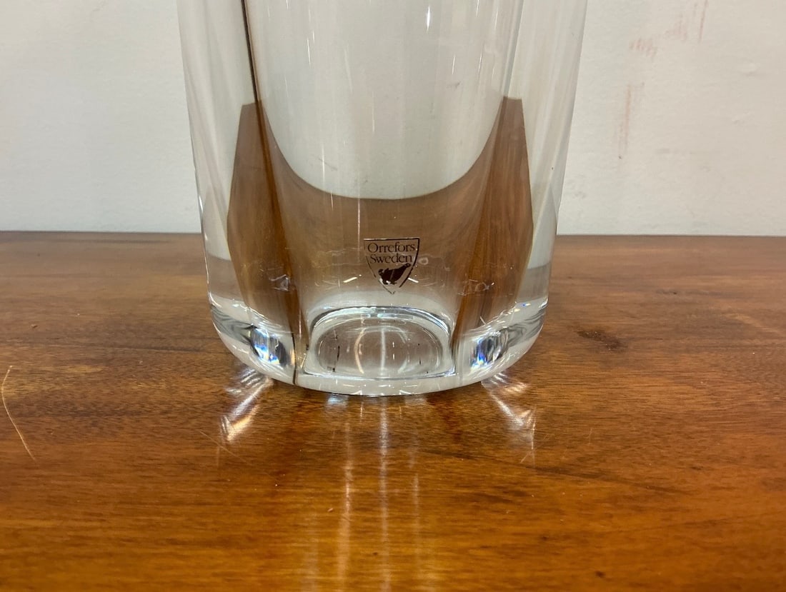 Orrefors Crystal Vase - 7