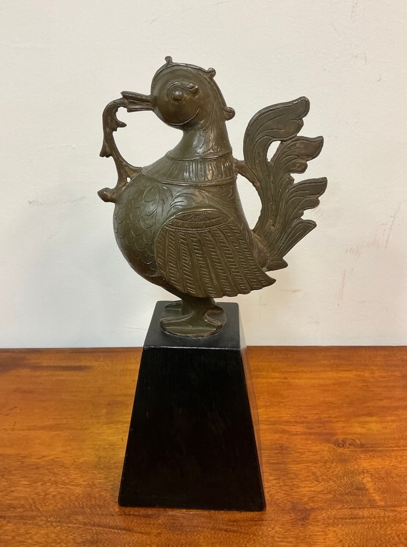 Brass Indian Hamsa Bird Figure - 3