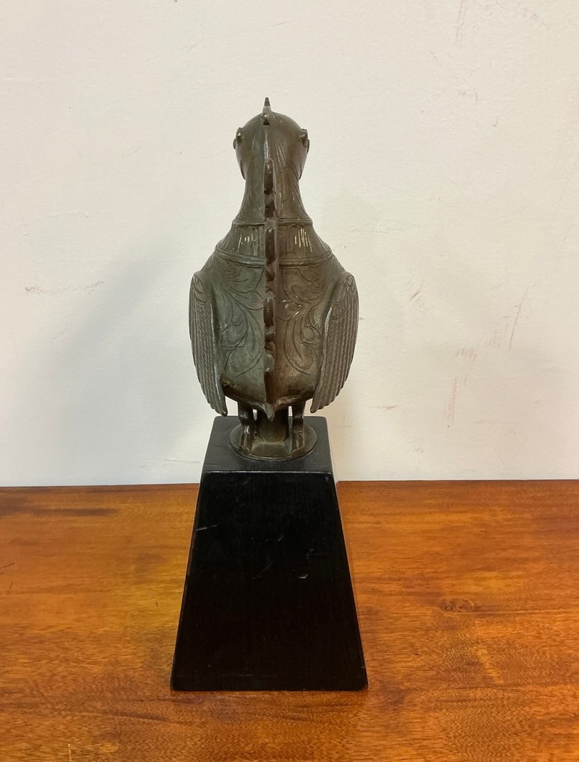 Brass Indian Hamsa Bird Figure - 4