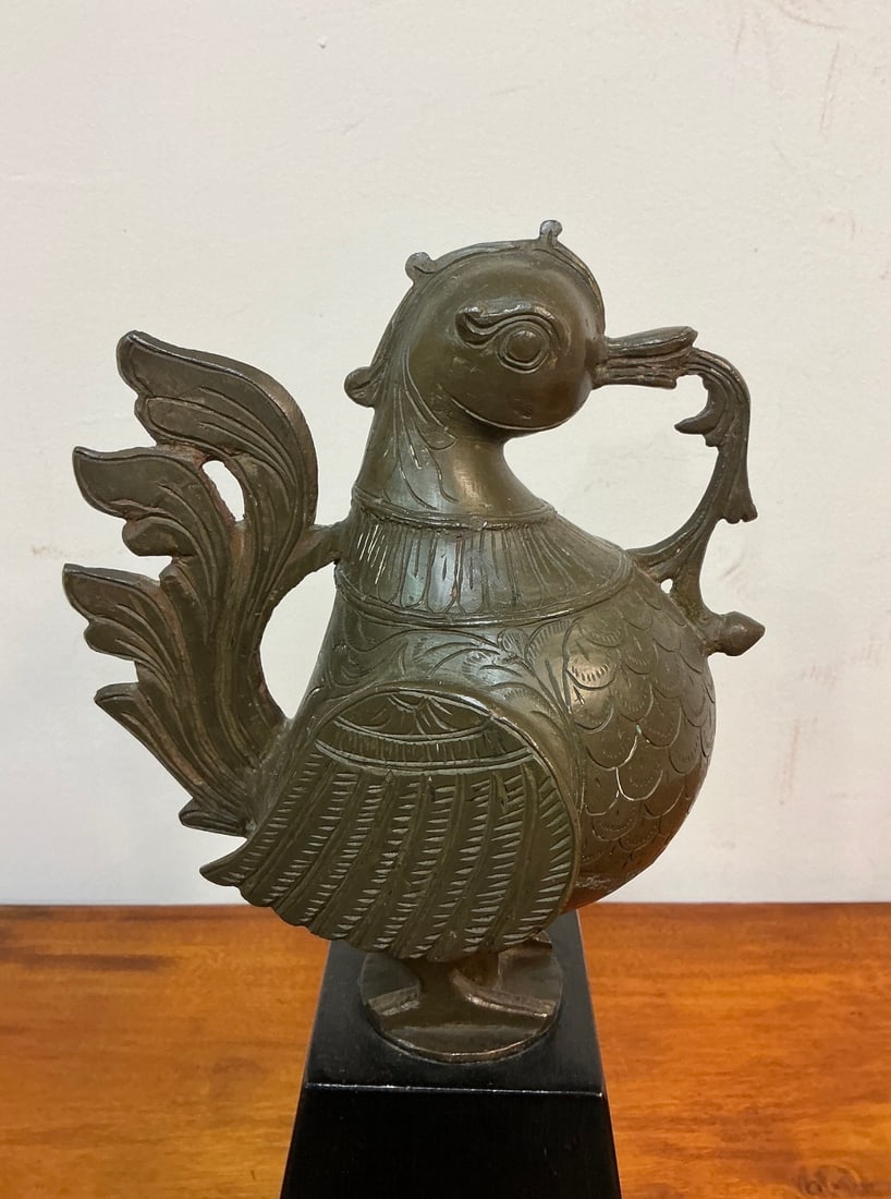 Brass Indian Hamsa Bird Figure - 5