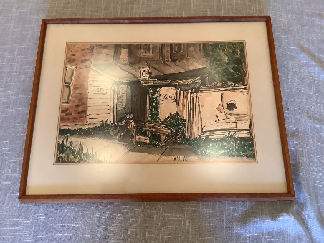 Watercolor Landscape Painting - Signed by Searless (1 of 4)