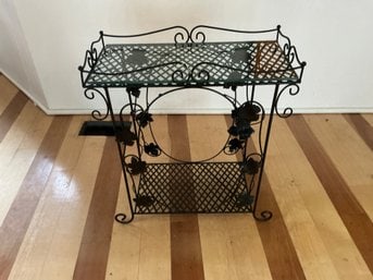 Vintage Wrought Iron Bar Cart (1 of 4)