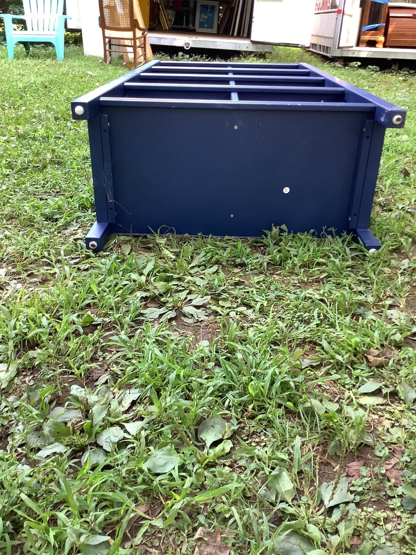 Blue 8 Cube Shelf Unit - 5
