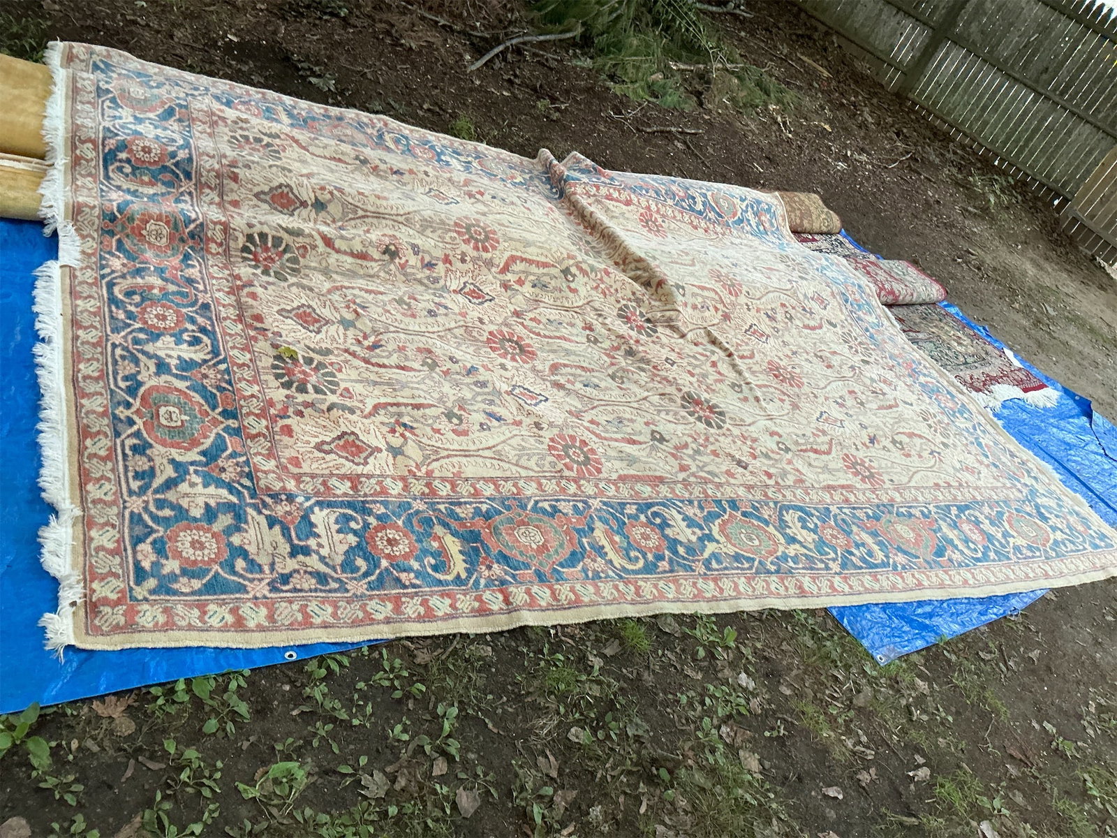 Vintage Persian Rug: This vintage Persian rug showcases intricate patterns and a timeless design that reflects the rich heritage of Persian craftsmanship. Adorned with elegant floral motifs in vibrant shades of red,