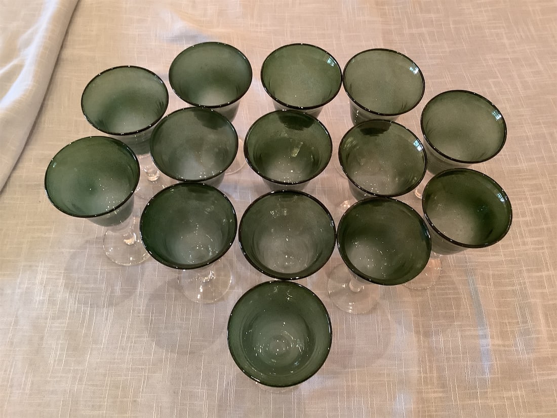 Green Drinking Goblets - 3