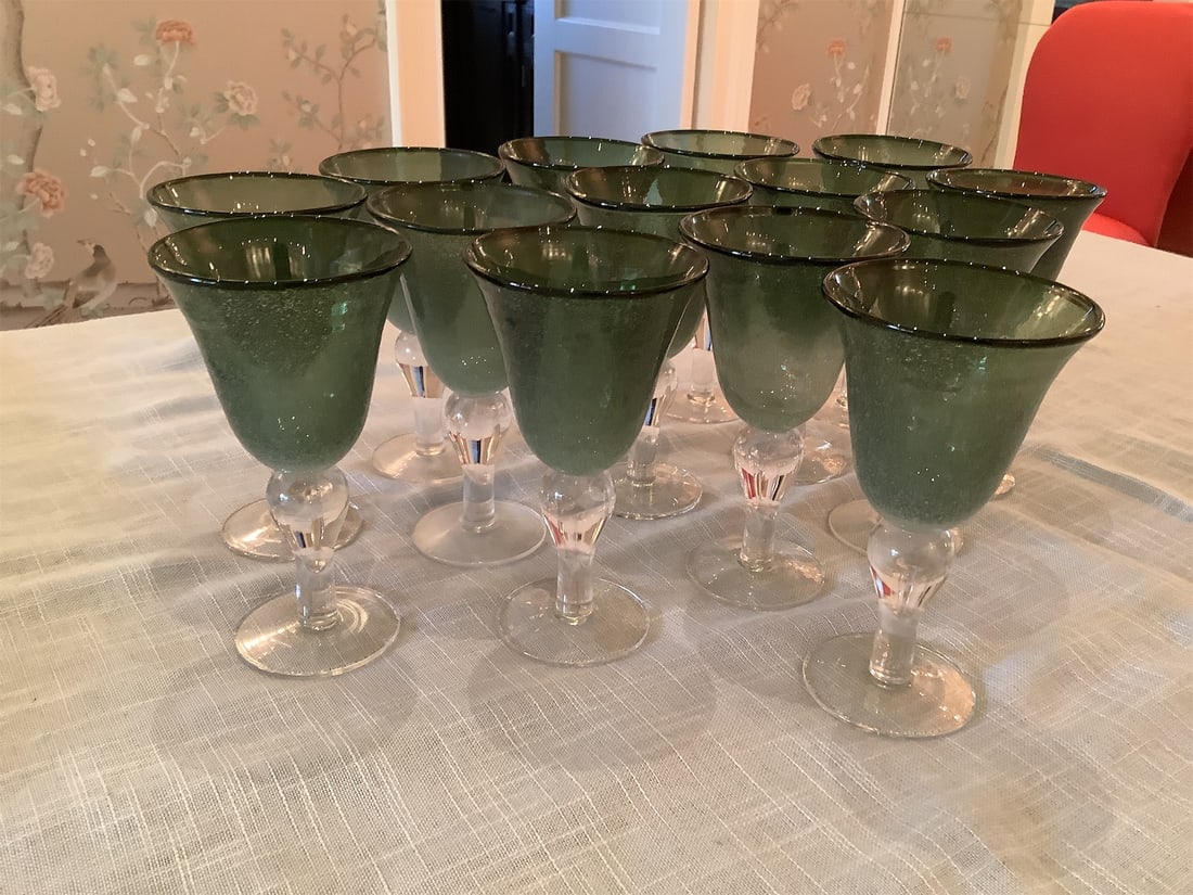 Green Drinking Goblets - 4