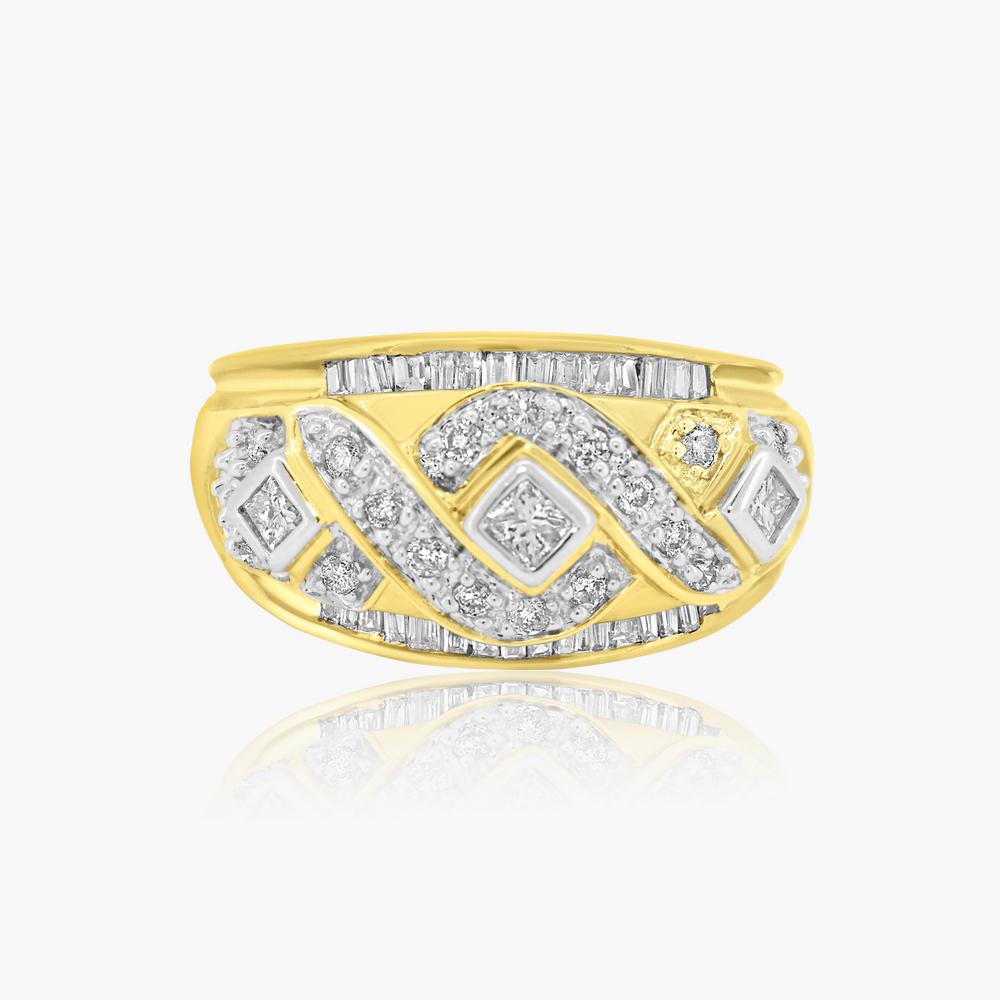14K YELLOW GOLD 1.00CT DIAMOND RING (1 of 3)