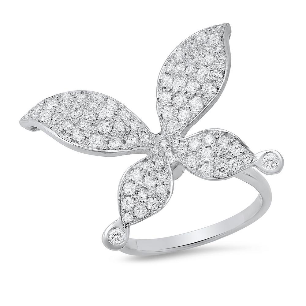 14K WHITE GOLD 1.5CT DIAMOND RING (1 of 2)