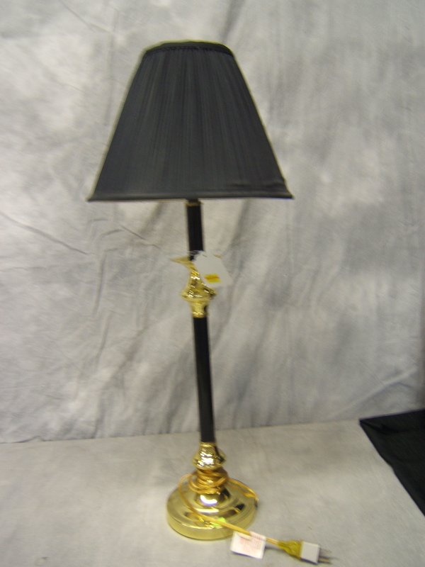 Brass & Black Table Lamp