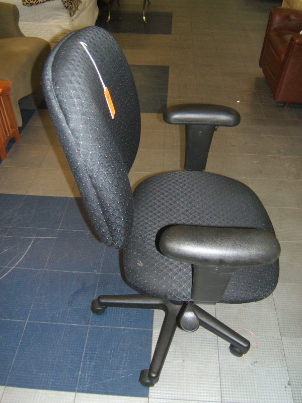 Black Rolling Office Chair - 2