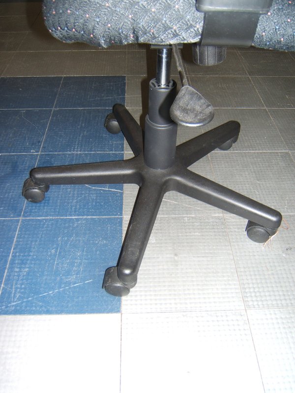 Black Rolling Office Chair - 3