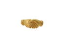 Medieval Gold Fede Ring with Clasped Hands 16en Century AD