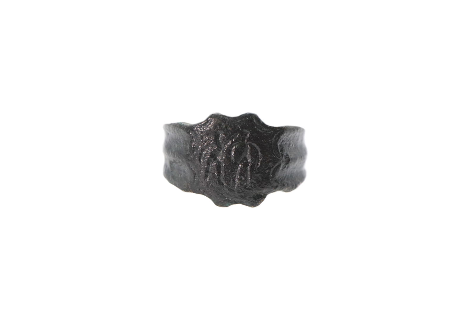 Medieval Bronze Ring 12th-14en Century AD (1 of 2)