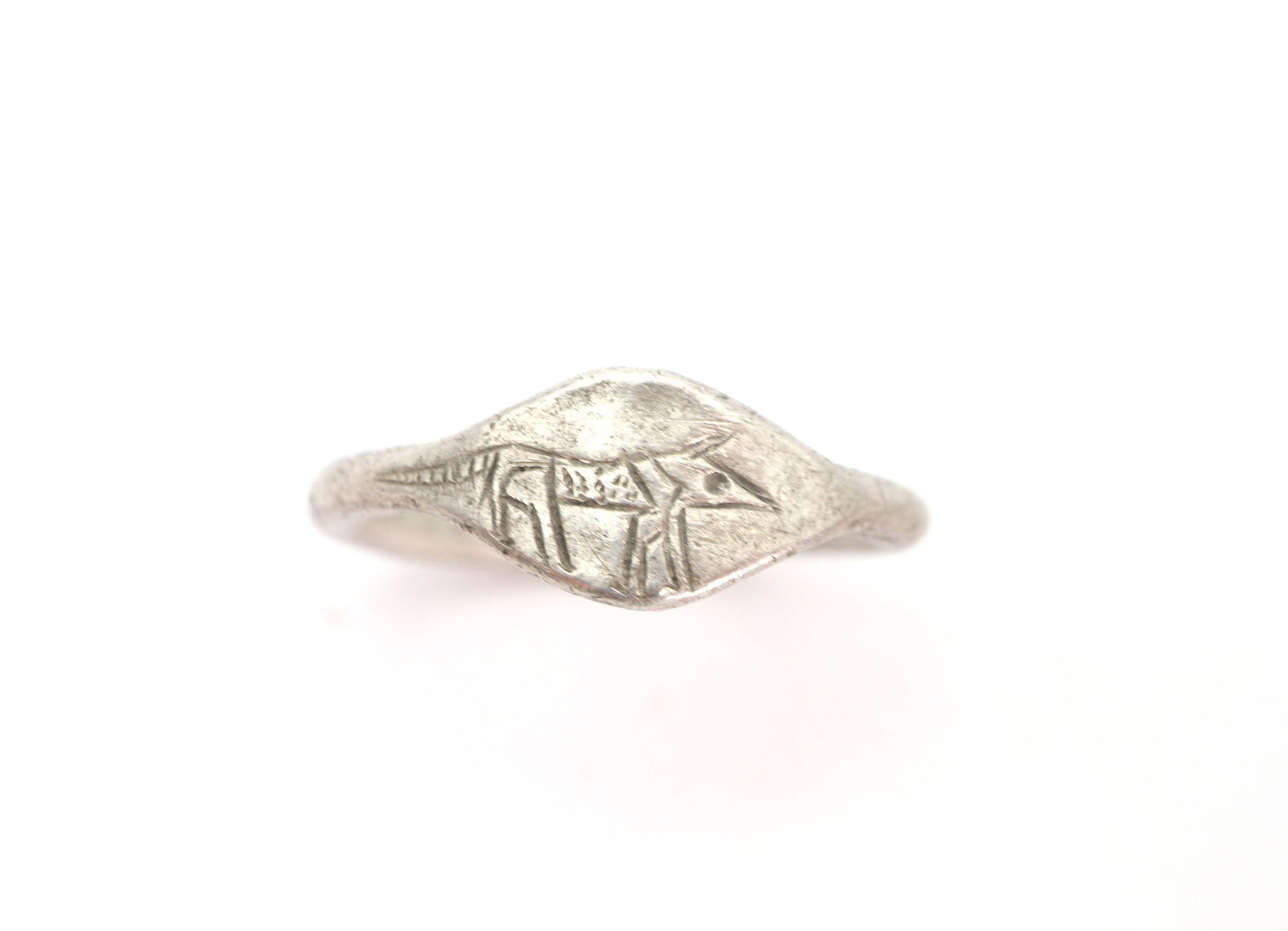Viking Era Silver Ring with Animal, Circa  10th-12th Century AD (1 of 3)