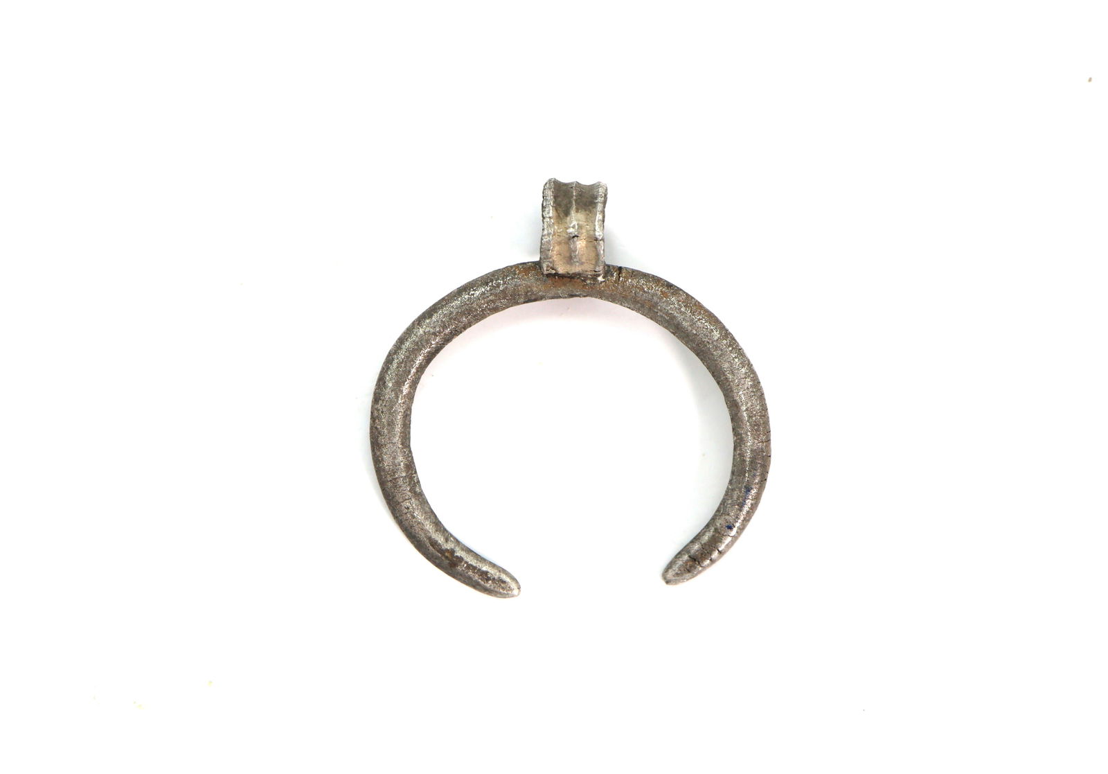 Ancient Roman Silver Lunar Pendant, Circa  1st, 2nd Century AD (1 of 1)