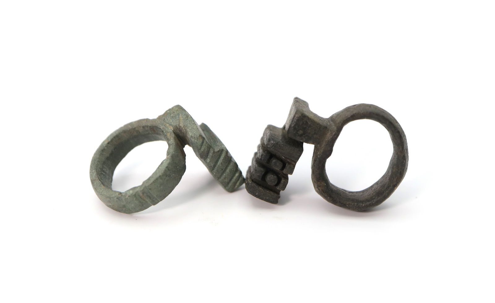 Group  of Two  Roman Bronze Key-Rings, Circa  1st - 3rd Century AD (1 of 2)