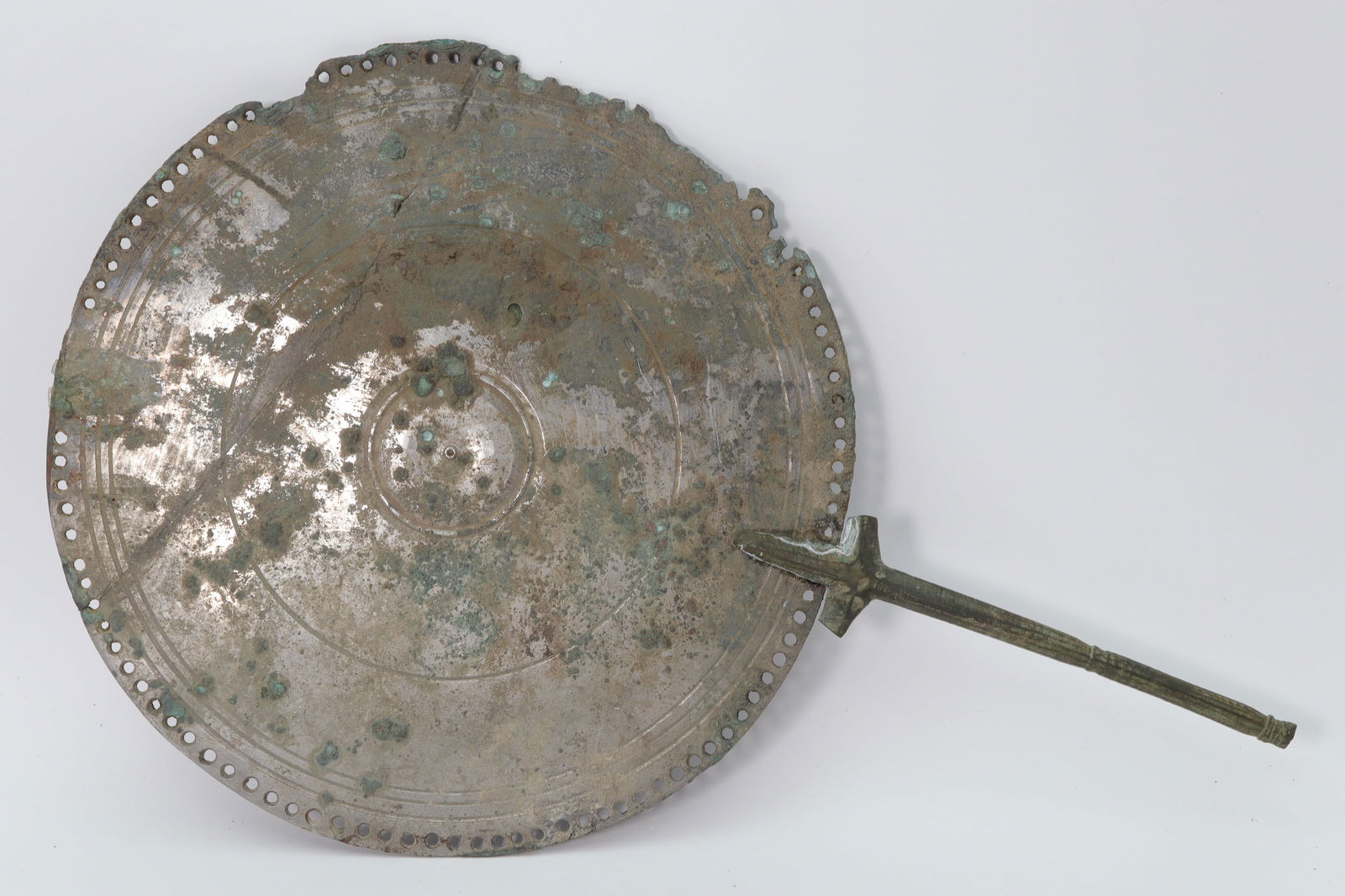Large Roman Silvered Mirror with Handle ,Circa 1st, 2nd Century AD (1 of 2)