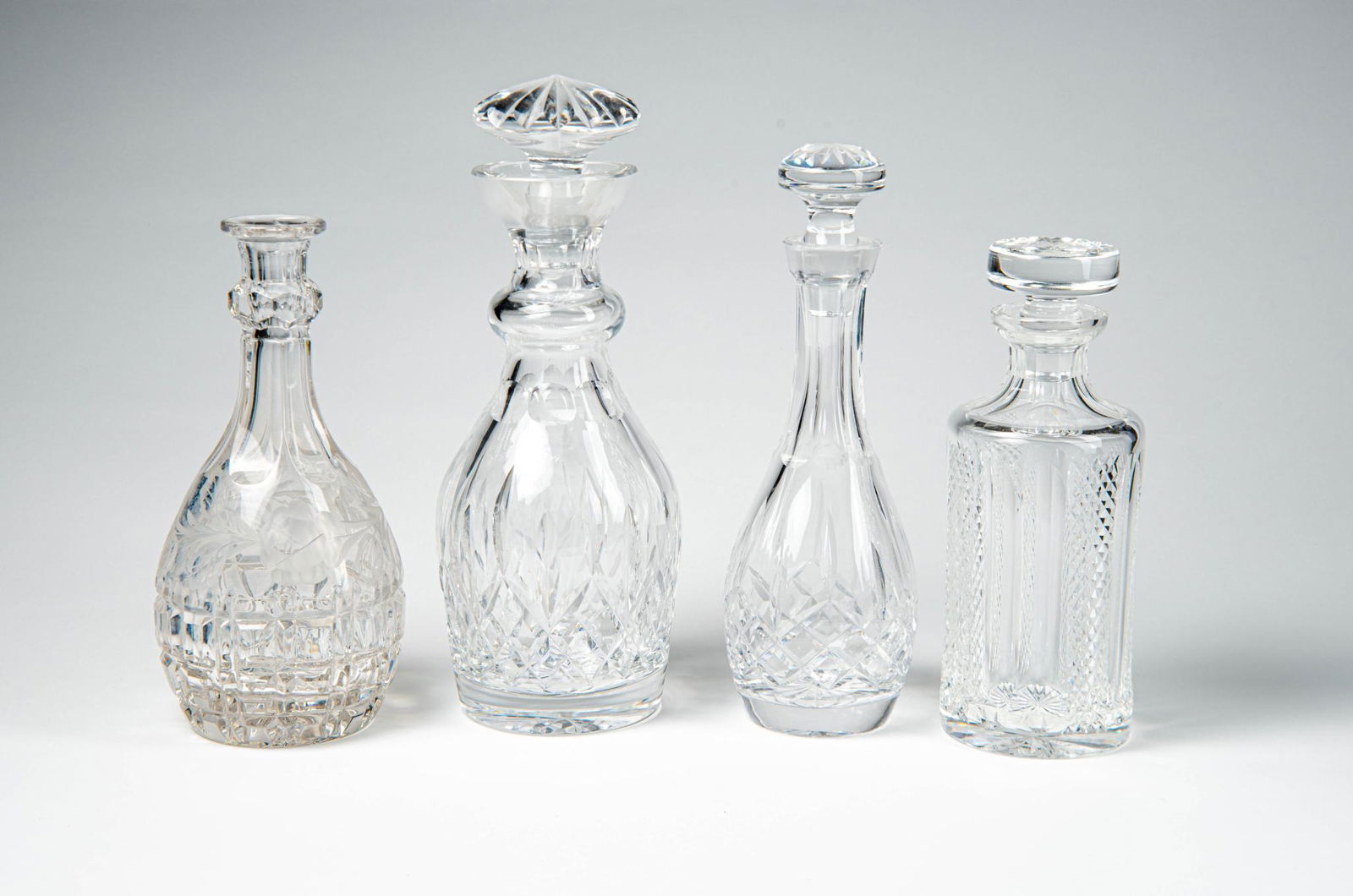 Four Crystal Decanters. (1 of 6)