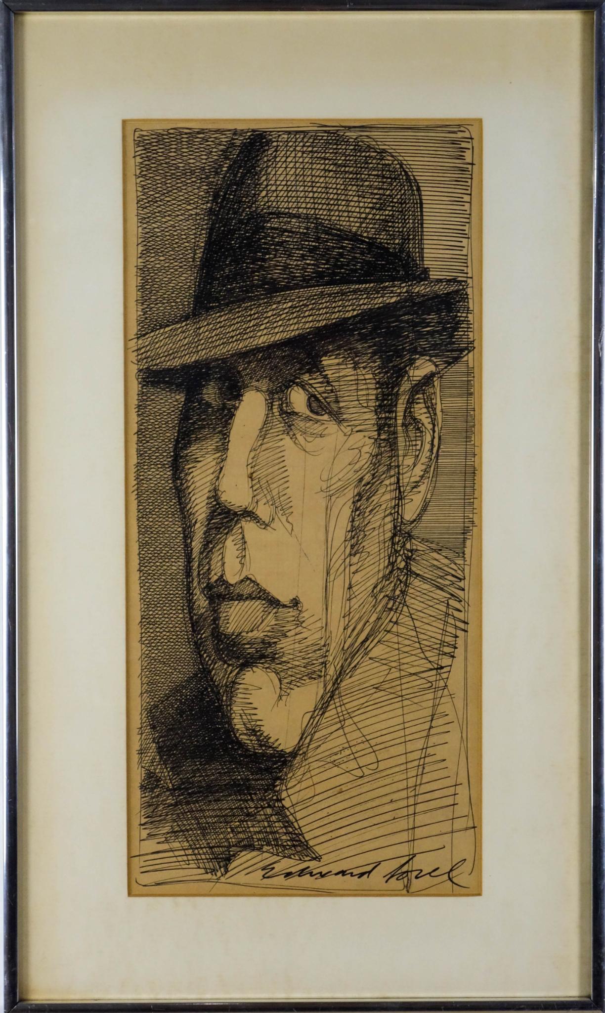 Pen and Ink Sketch of a Man. (1 of 2)