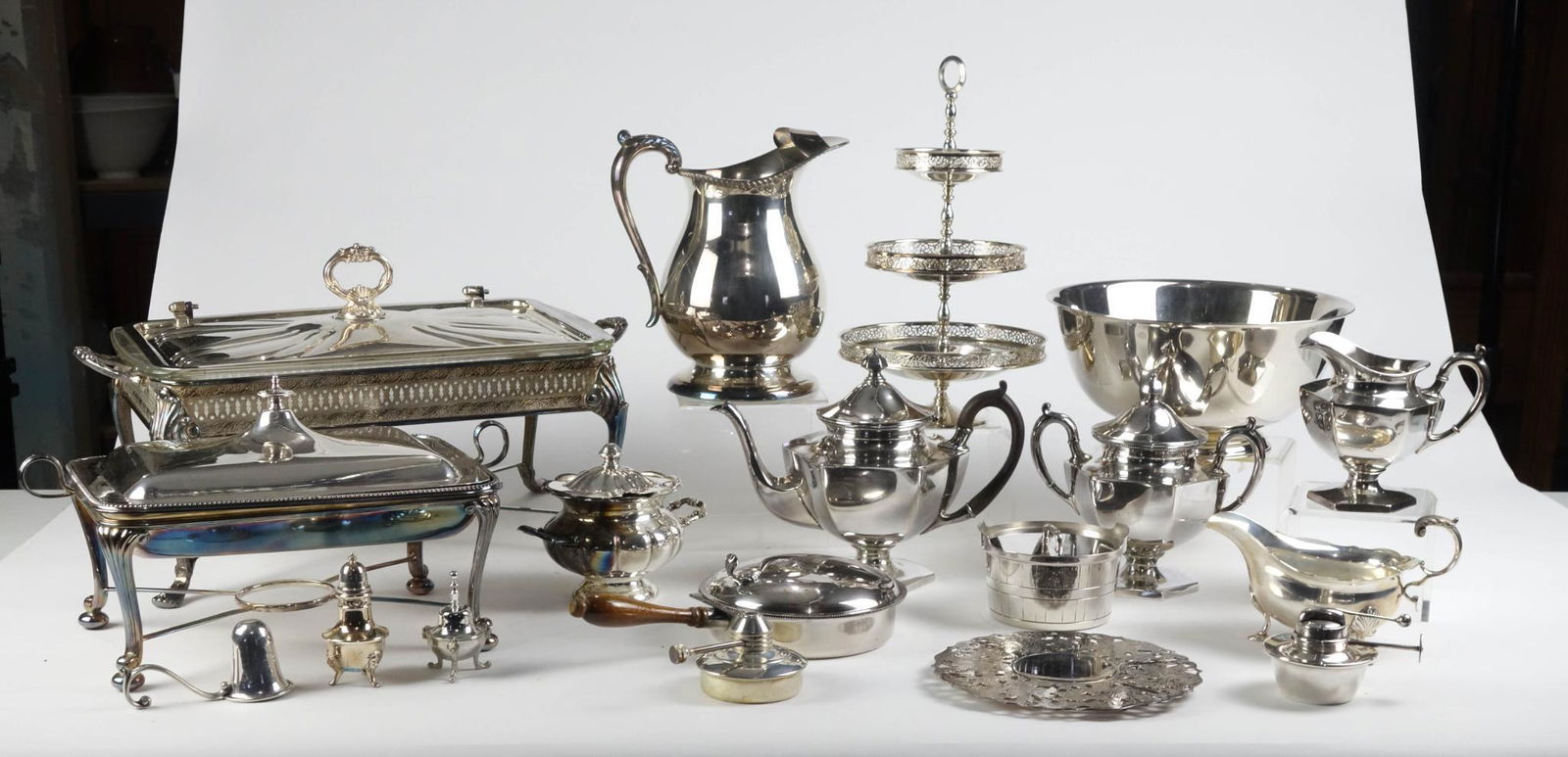 Extensive Collection of Silver Plate Items. (1 of 5)