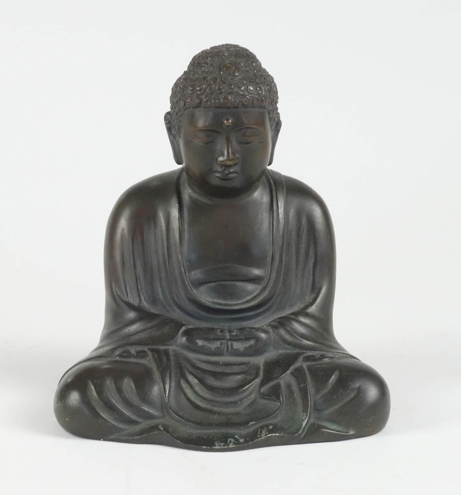 Japanese Brass Buddha Figure. (1 of 3)