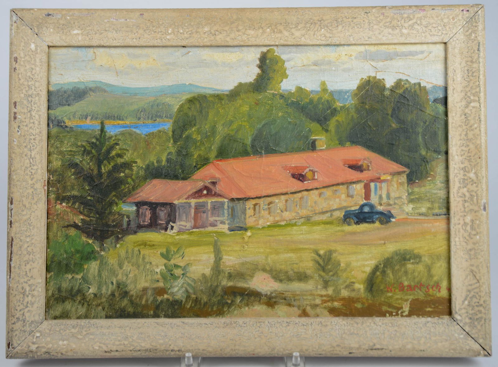 W. Bartsch 1946 New England Mountain Painting. (1 of 3)