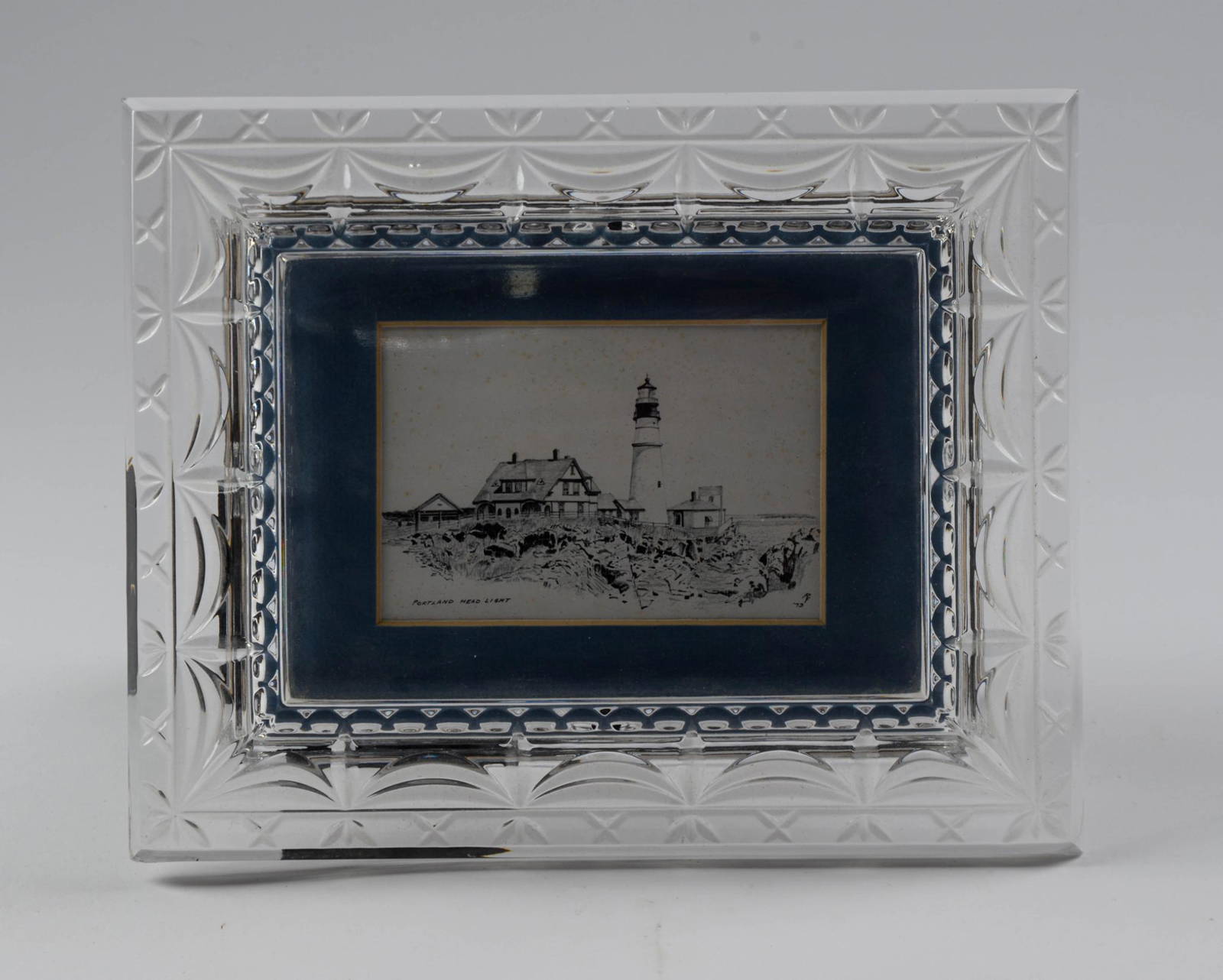 Mikasa Cut Glass Picture Frame Auction