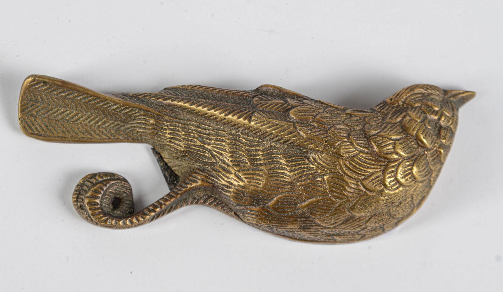 Cast Brass Songbird Paperweight. (1 of 2)