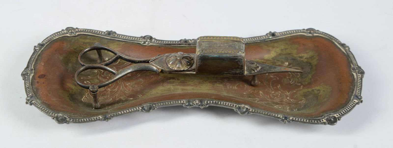 Silverplate Candle Snuffer and Tray. (1 of 3)