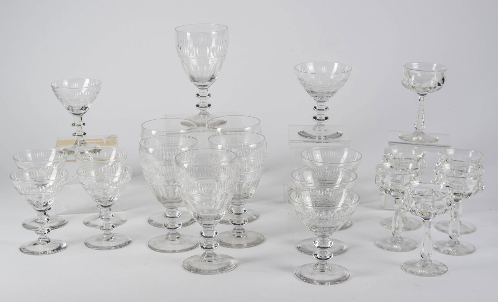 Collection of Cut Glass Stemware. (1 of 10)