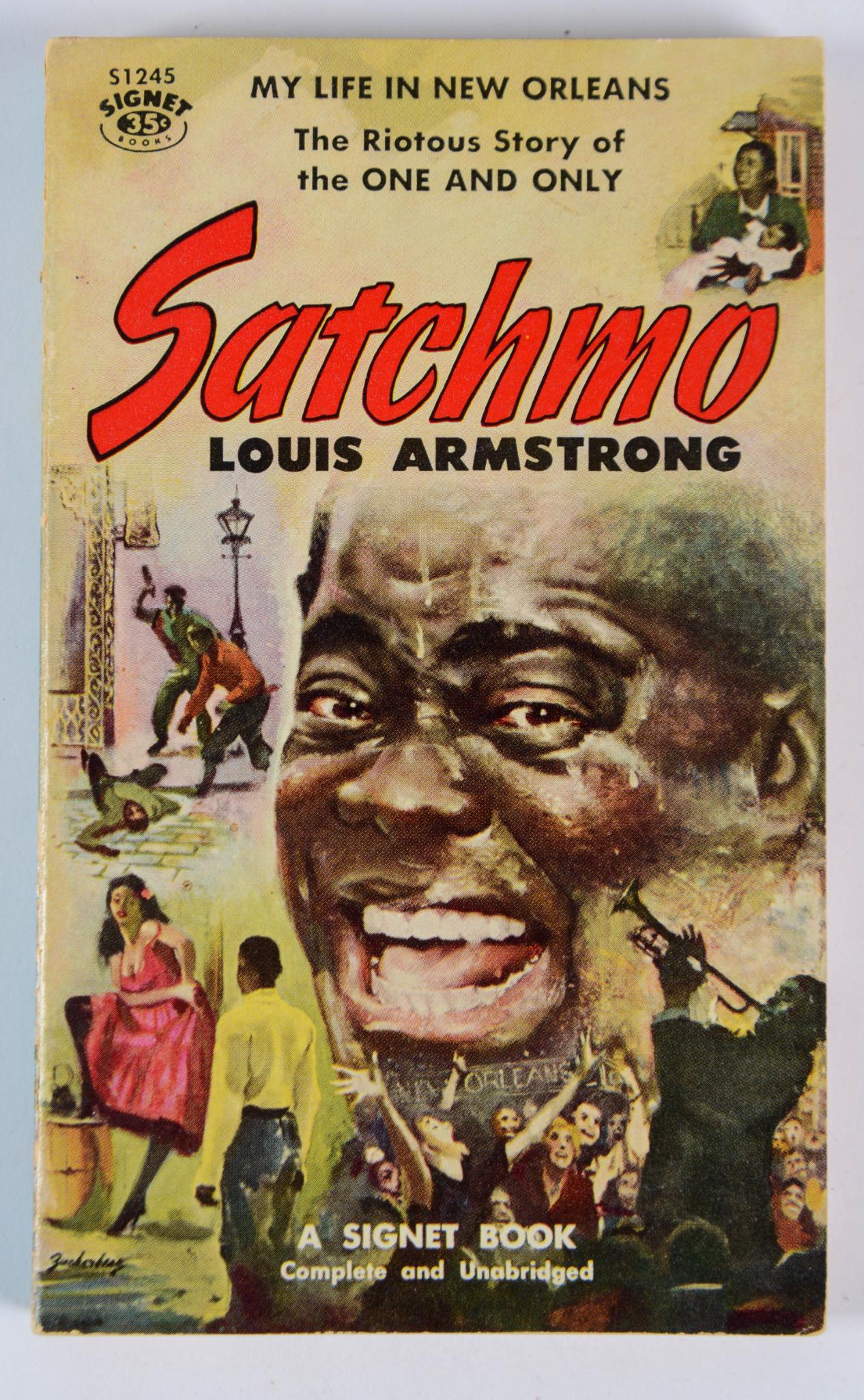 Satchmo, Signed Louis Armstrong Book. (1 of 3)