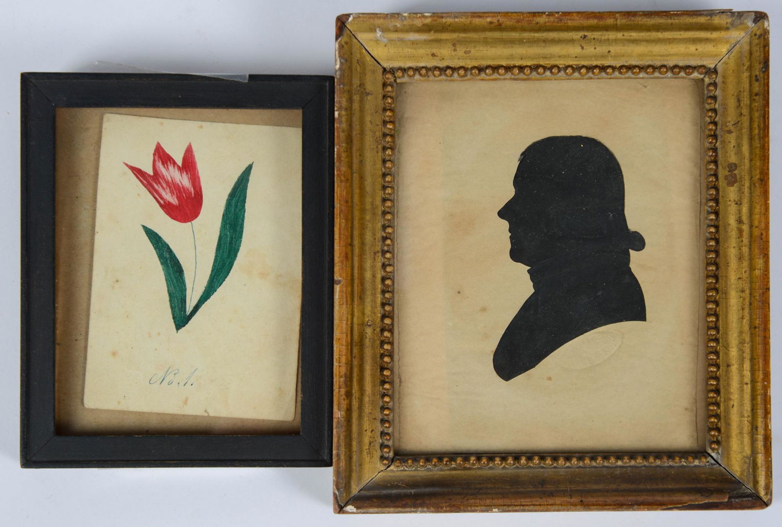 Two Small Framed 19th Century Pieces (1 of 1)